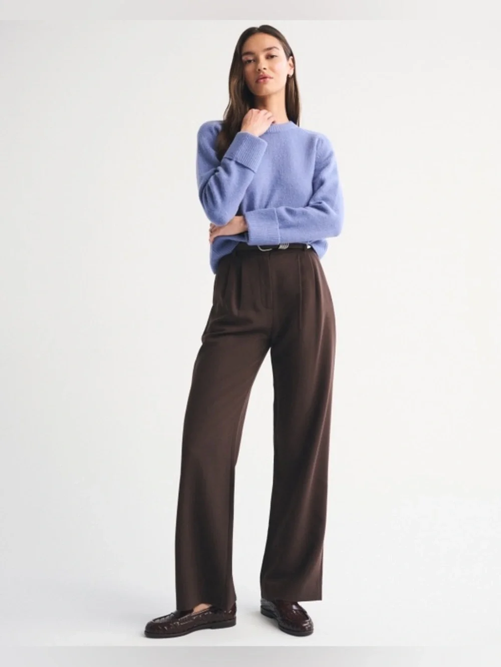 A&F Sloane Tailored Wide Leg Pant
